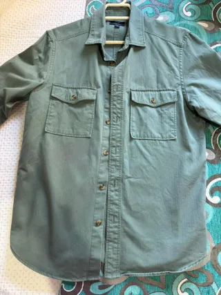 Sobrecamisa verde hombre Kiabi