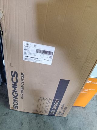 SONGMICS Escalera de Tijera con 4 Peldaños, Metál