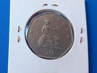 Moneda 50 Peniques Inglaterra 1970