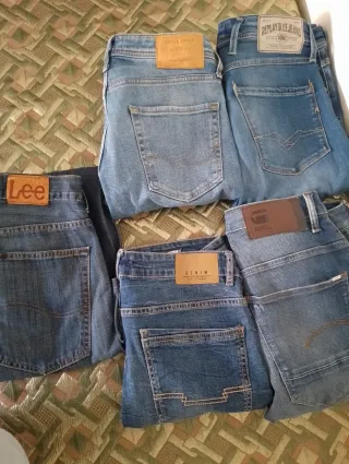 Lote 5 Pantalones Vaqueros Hombre Talla M