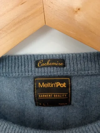 Jersey de lana cachemire Meltin Pot, talla L