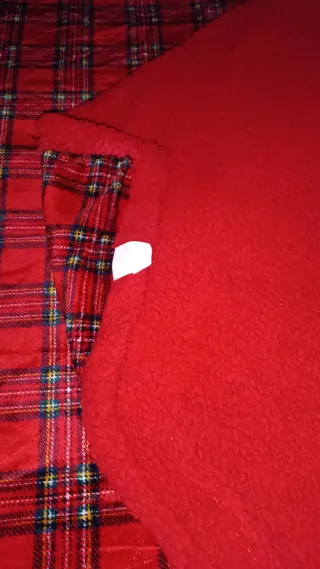 Coperta Natalizia Pile Rosso Tartan