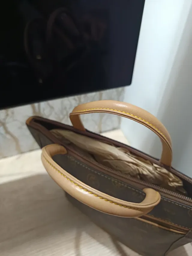 Bolso El Potro Marrón y Beige Nuevo