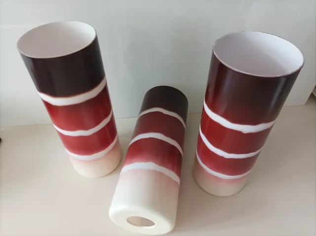 Cilindri di tulipani in vetro