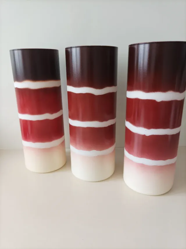 Cilindri di tulipani in vetro