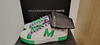 Zapatillas Lola Casademunt M Verde y Lila