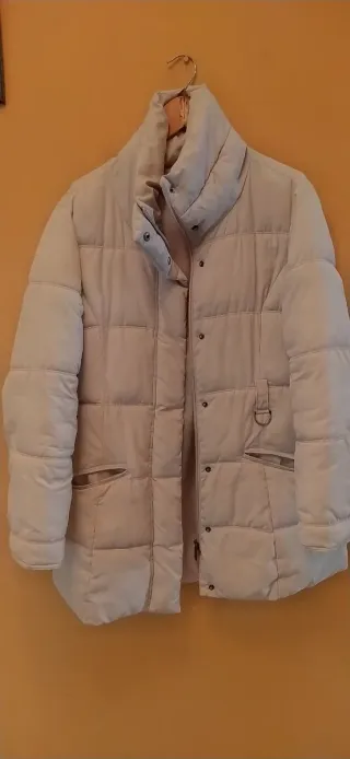 Anorak beige acolchado
