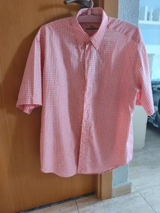 Camisa Benavent cuadros rosa talla L equivale4
