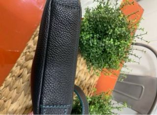 Bolso Tous Piel Negro y Turquesa