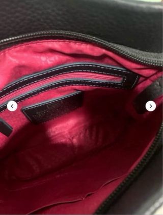 Bolso Tous Piel Negro y Turquesa