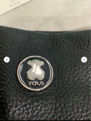Bolso Tous Piel Negro y Turquesa