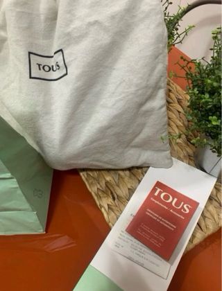 Bolso Tous Piel Negro y Turquesa