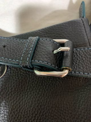Bolso Tous Piel Negro y Turquesa
