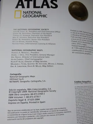 Atlas. National Geographic. Europa I