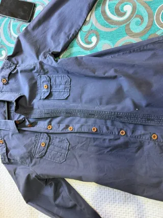 Camisa Hombre Kiabi Azul Talla M