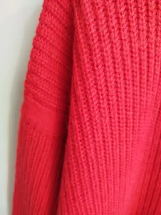 Abrigo Lana Rojo Talla M