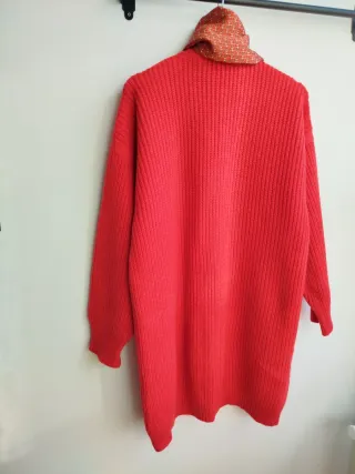 Abrigo Lana Rojo Talla M