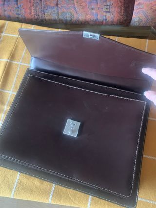 Maletín piel porta documentos