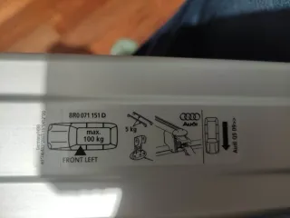 Barras de techo Audi originales