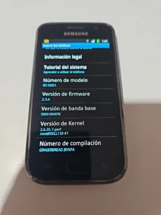 Samsung Galaxy Plus GT-I9001 Negro