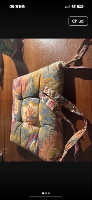 6 Cuscini quadrati per sedie 40x40