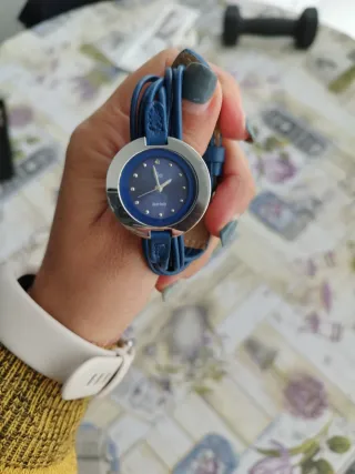 Reloj Go Mujer Azul y Plateado
