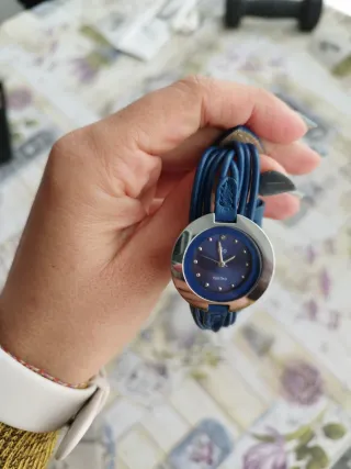 Reloj Go Mujer Azul y Plateado