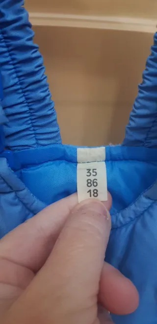 Salopette da neve bambino/a azzurra