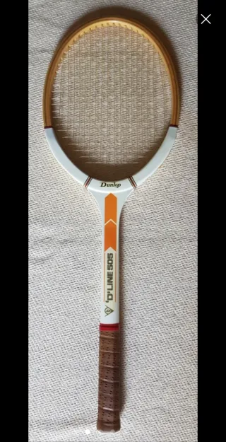 Raqueta de tenis Vintage Dunlop "D" Line 505