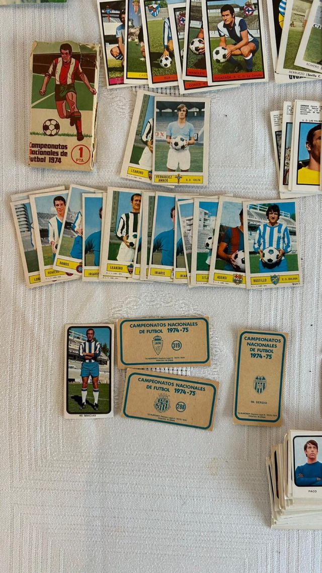350 Cromos Fútbol Colección 1970-1974