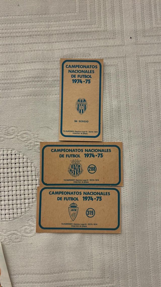 350 Cromos Fútbol Colección 1970-1974