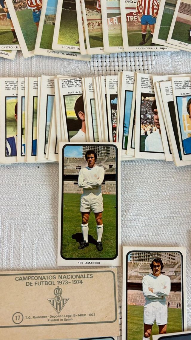 350 Cromos Fútbol Colección 1970-1974