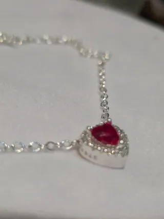 Collar Corazón Plata de Ley