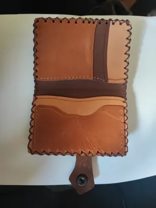 Cartera de cuero de ternera de primera calidad