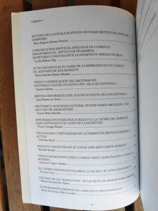 Actas del Congreso El erotismo en la narrativa