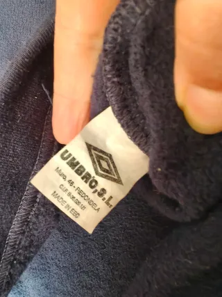 Sudadera Umbro Azul V-Neck