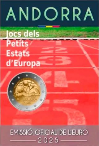 2 euros Andorra 2025 Jocs Petits Estats
