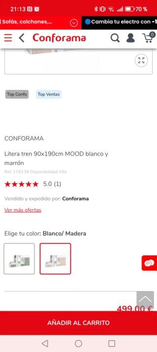 Litera juvenil con cajones y estanterías