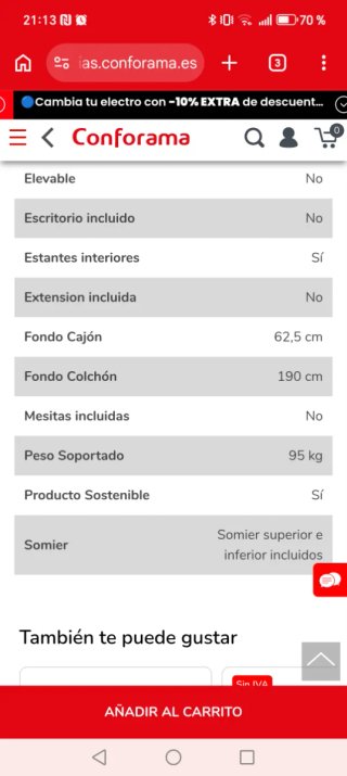 Litera juvenil con cajones y estanterías