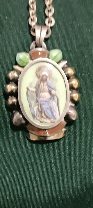 Collana argento madonna