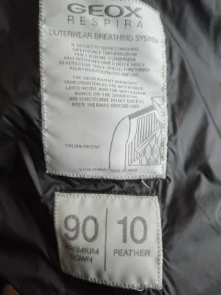 Plumífero Geox Mujer Gris