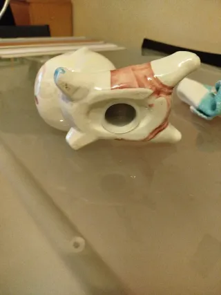 Salvadanaio bimbo in ceramica