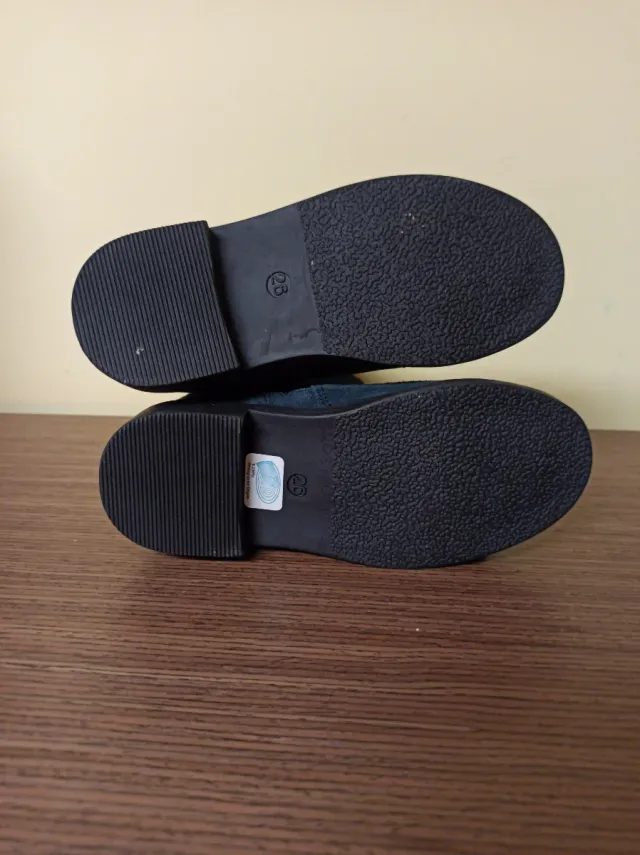 Botas niña piel azul marino nº 26