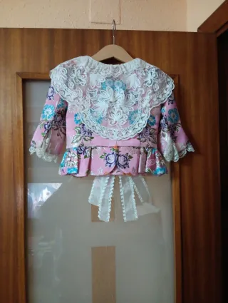 Traje Fallera con Manteletas y Capota