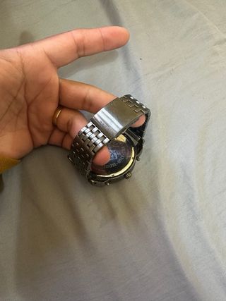 Reloj Diesel Hombre Grande Dorado Gris!! original