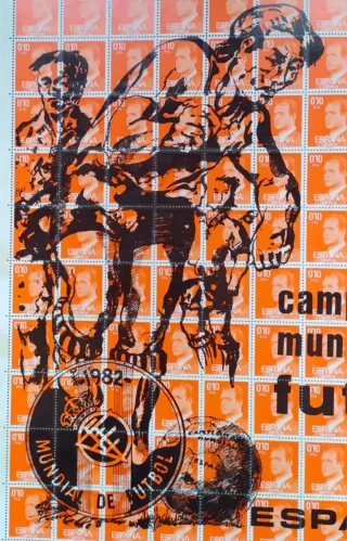 Pliego sellos Juan Carlos 0,10 pts.