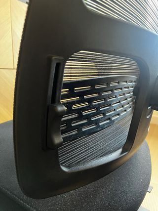 Silla ergonómica de oficina negra