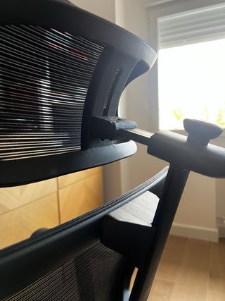 Silla ergonómica de oficina negra