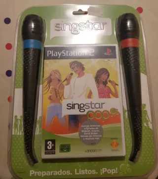 Singstar Pop PS2 con 2 micrófonos