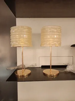 Coppia Lumetti Antealuce Vetro e Metallo